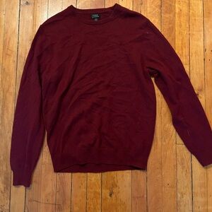J. Crew Burgundy Crewneck Sweater